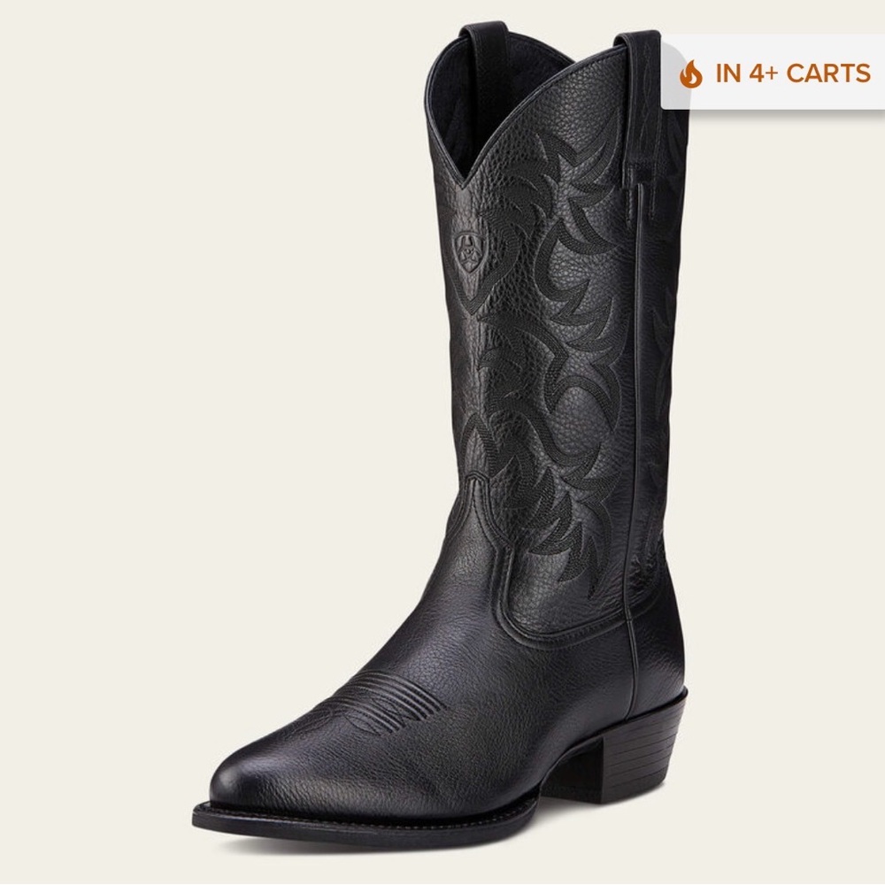 heritage r toe western boot